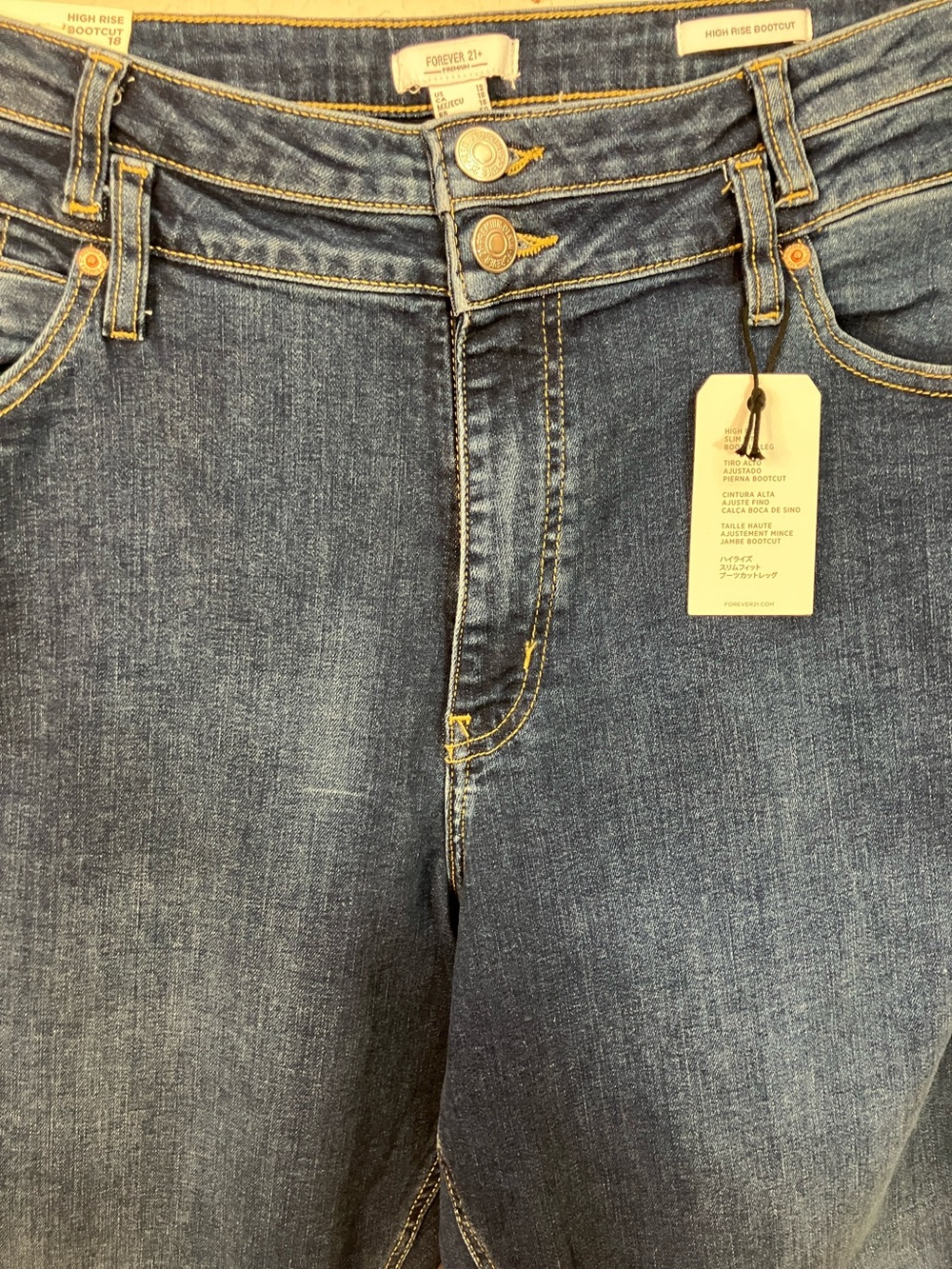 Forever 21 NWT Bootcut Jeans in Dark Blue - Picture 9 of 12
